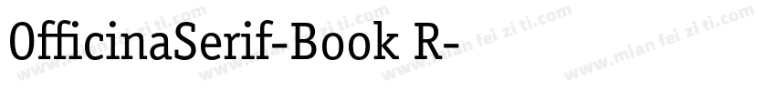 OfficinaSerif-Book R字体转换
